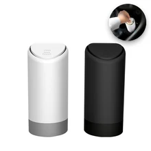 Универсальная автомобильная миниатюрная мусорная корзина силикагель и АБС автомобильный мусорный бак милый автомобильный ящик для хранения 15*7*7 см 6693