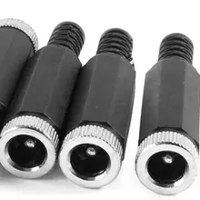 5 шт. 2,1 мм x 5,5 мм Женский DC Мощность Гнездовой разъем с патроном адаптер