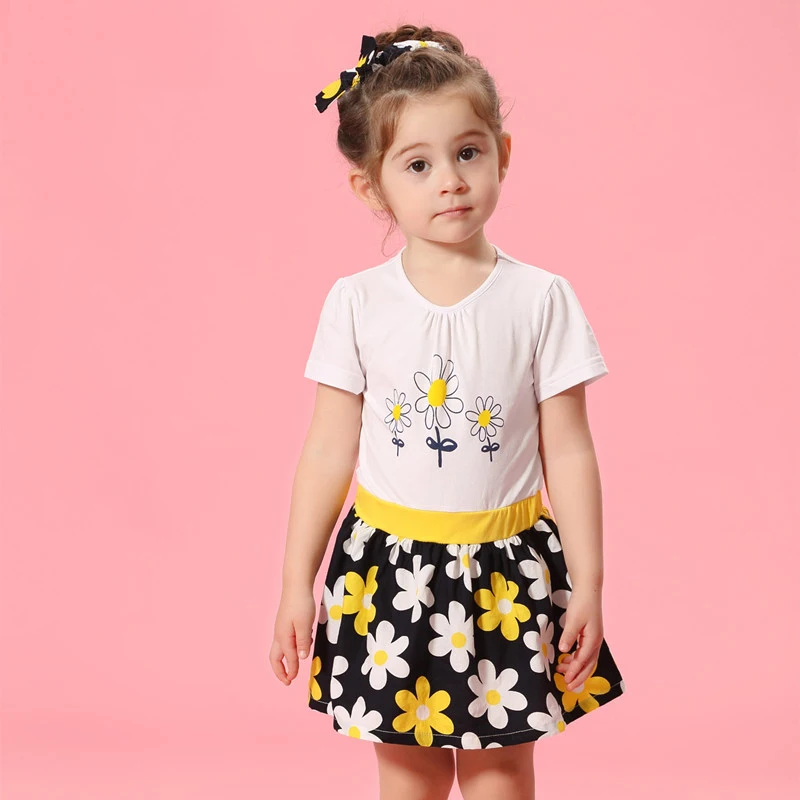 

Baby Girls Flower Dress Pink Red Birthday Frocks for Toddlers Infant Kids Dress for Little Girls Age 2 3 4 5 6 7 8Years Old