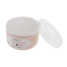 600pcs Cotton Buds Wood Stems Cosmetic Tools Ears Swabs Spiral/Pointed Tips Cotton Swabs Wood Sticks Cotton Buds