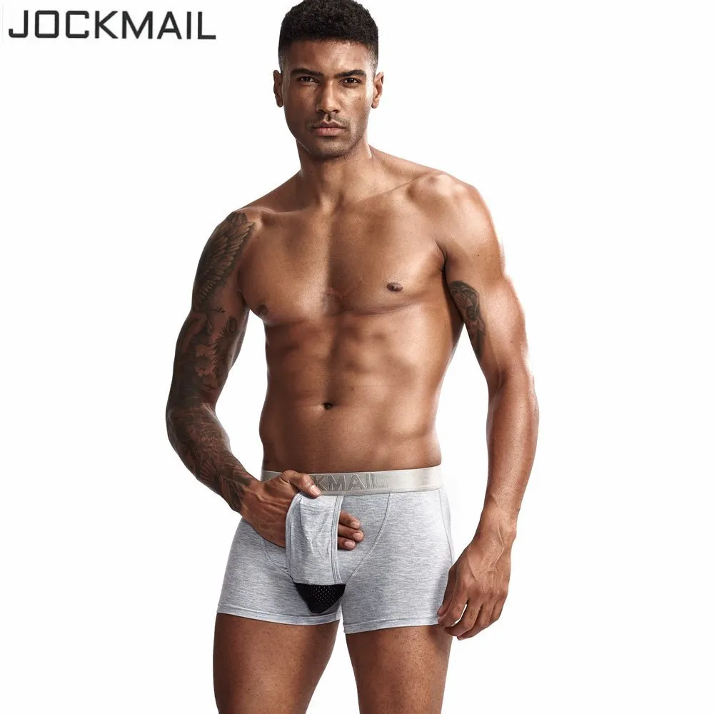 JOCKMAIL, боксеры, мужское нижнее белье, мешочек для пениса, тоннель, отверстие, Мошонка, капсула, функция для здоровья молодежи, сеульские выпуклые разделительные боксеры