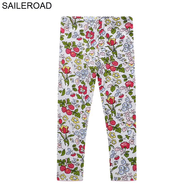 SAILEROAD Rainbow Pattern Детские леггинсы Хлопок Baby Girl леггинсы Детские брюки для детской одежды 7 лет детские брюки - Цвет: 1064 same picture