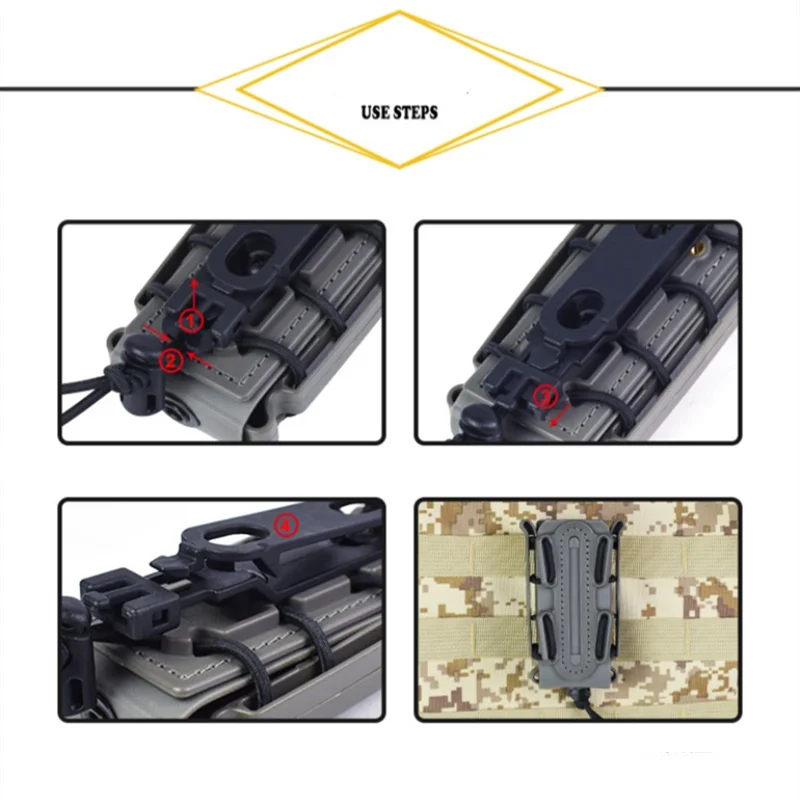 Тактическая 9 мм Пистолетная обойма мешки Fastmag Molle Клип Мягкая оболочка подсумок для оружия Перевозчик охота, Боевой страйкбол кобура для обоймы