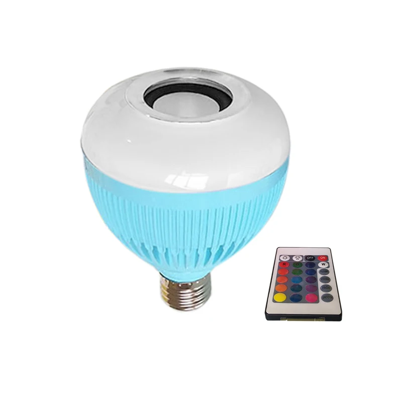 

Newest 12W E27 Wireless Bluetooth Speaker Bulb Music Playing Energy Saving Soptlight Remote Control --