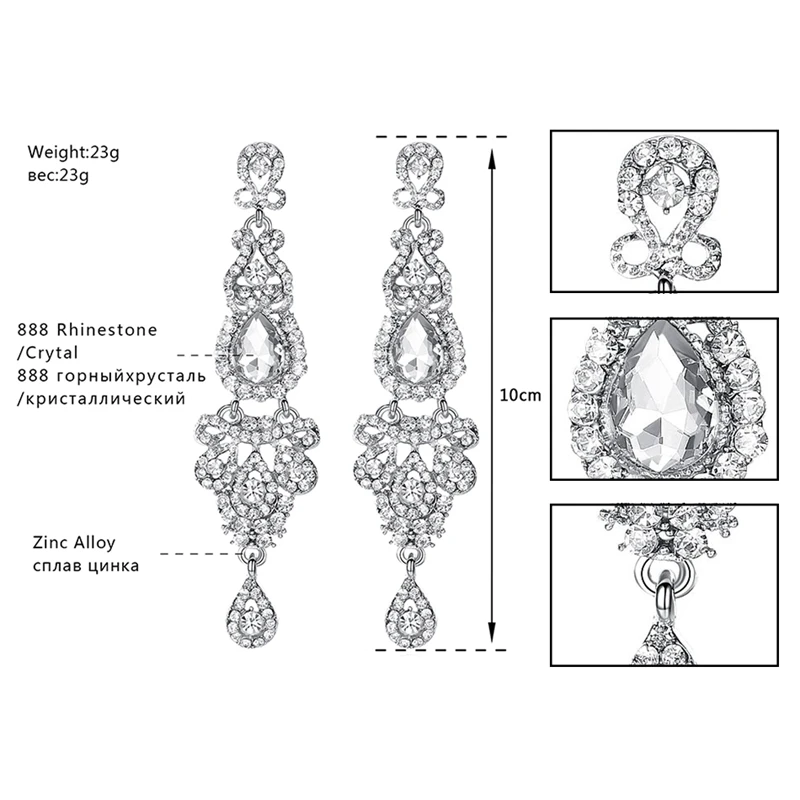 Minmin милые серьги в форме рыбки с кристаллами и браслетом-шармом, наборы свадебных ювелирных изделий для женщин, свадебные аксессуары EH162+ SL037