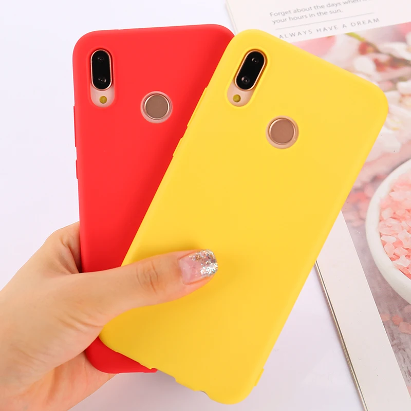 

Matte Colorful cute Candy Anti-knock Soft phone case For Huawei P9 Plus P10 Lite Plus P20 Pro P20 lite P30 Pro fundas cover etui