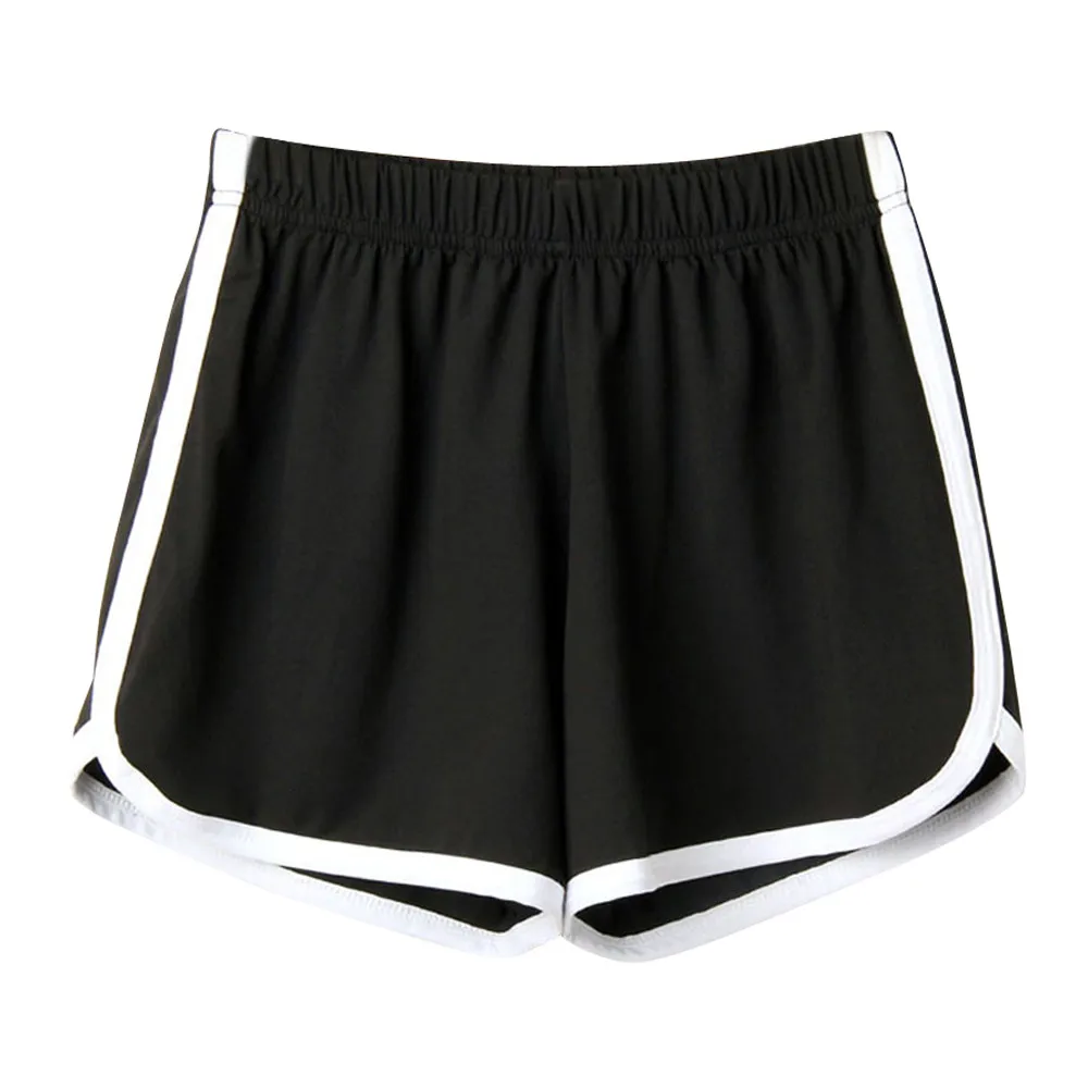 

Fashion women short 2019 New Solid color home casual Short Lady Elastic Waist cotton Shorts Beach Mini Short lady streetwear