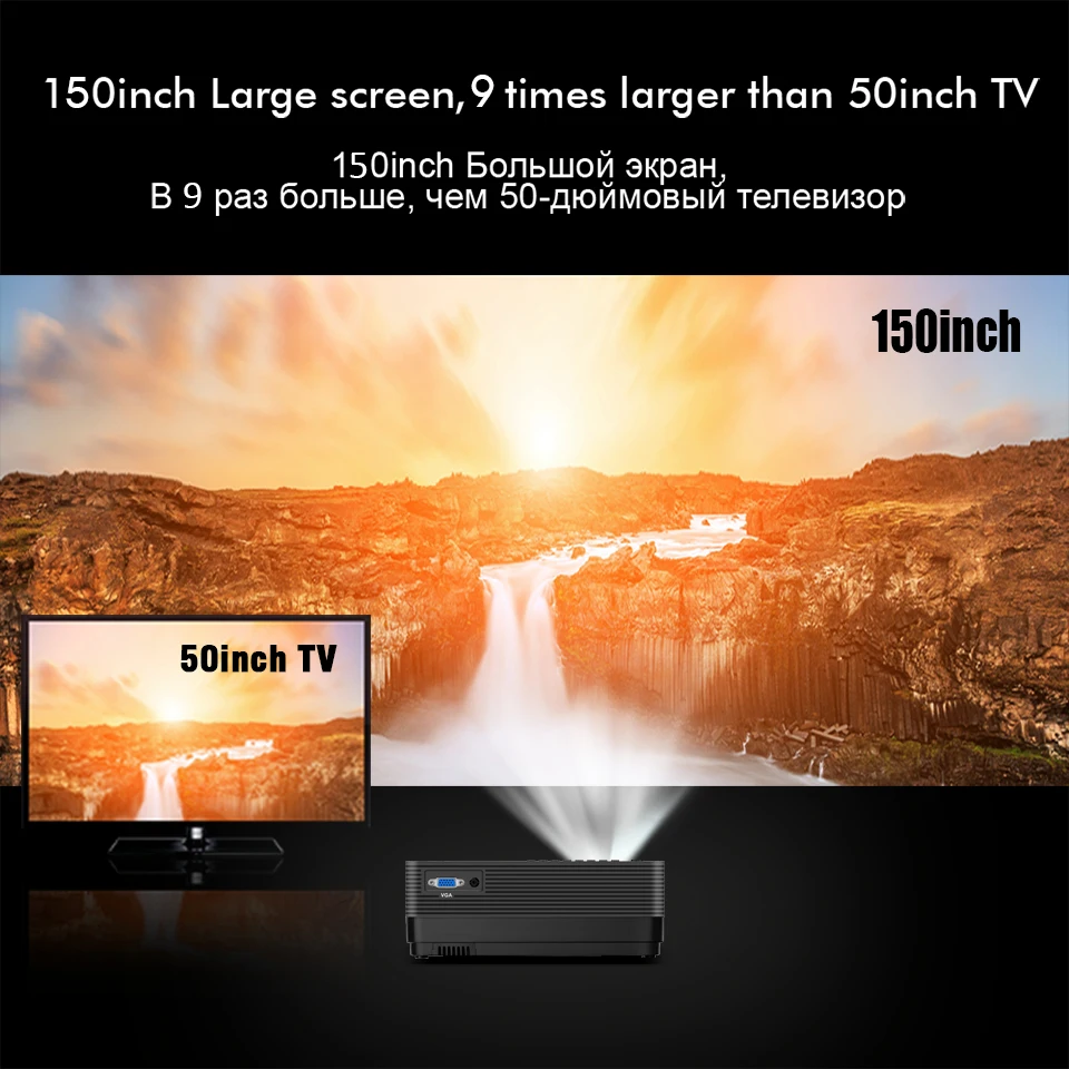 BYINTEK K7 Android Smart Wifi светодиодный мини портативный видео HD проектор для Iphone Ipad
