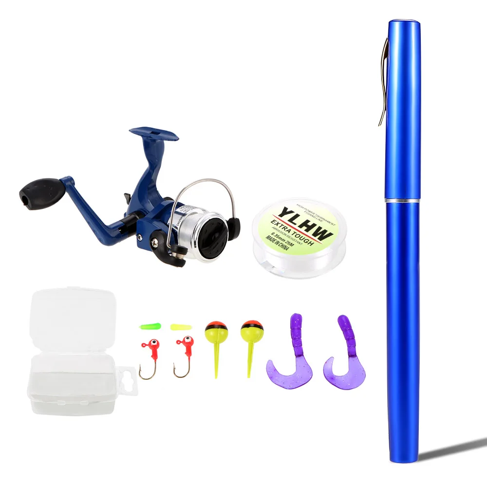 1.0m / 1.4m / 1.5m Pen Fishing Rod and Reel Combo Set Mini Telescopic