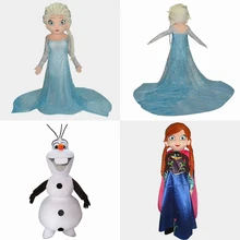 Карнавальный костюм Олаф костюм талисмана Эльза королева костюм талисмана и принцесса Анна талисман взрослый размер