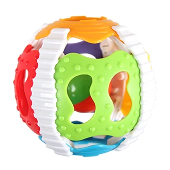 

Colorful Handrattle Safty Ball Toys Baby Soft Hand Catcher Rattle Baby Puzzle Educational Toys