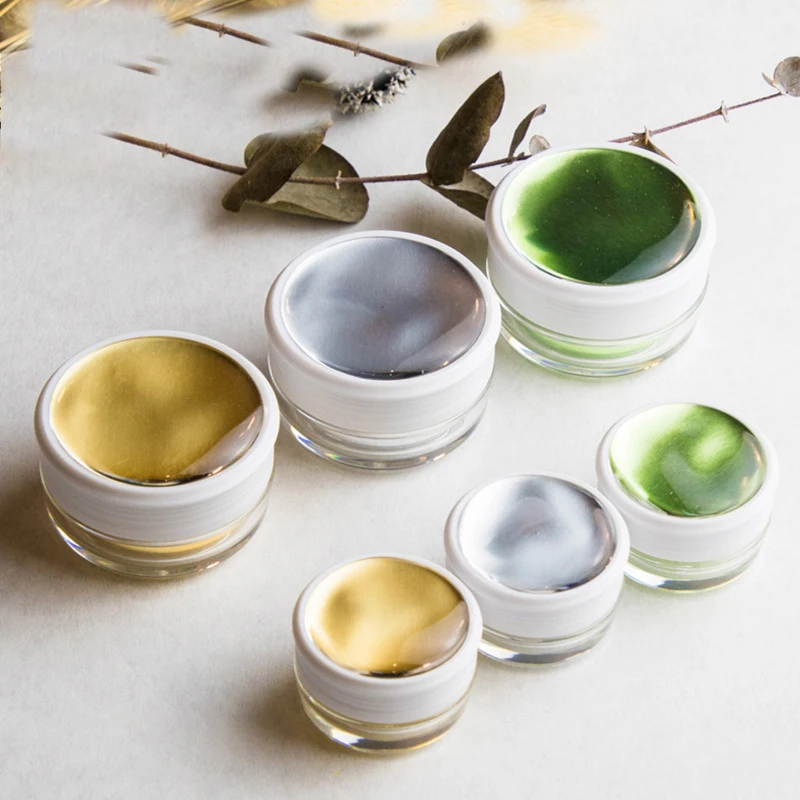 2pcs Cream bottle Acrylic cosmetic bottles Handle piece Liner Lady cream box mushroom Sub bottling 5g/15g wholesale BQ237