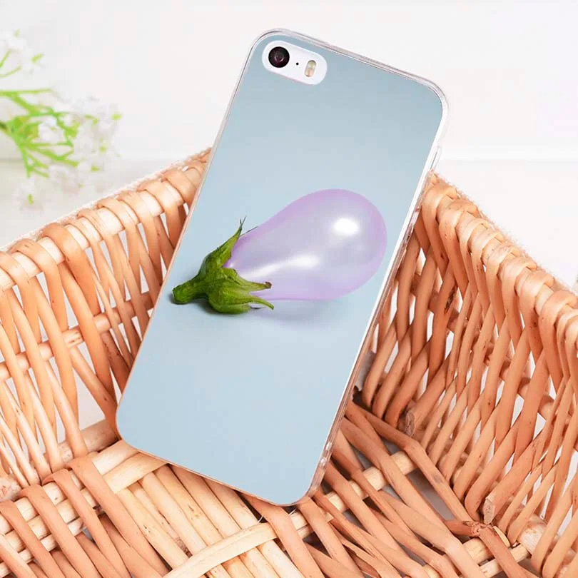 MaiYaCa eggplant прозрачный мягкий ТПУ чехол для телефона iPhone X 6 6s 7 7plus 8 8Plus 11pro max5S