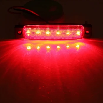 

10Pcs 12V 6 LED Side Marker Indicators Lights for Truck Trailer Bus Easy to Install waterproof high brightness