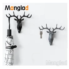 Wall Decor Antlers Hook American Style Household Decor Hooks Multi-purpose Wall Coat Keys Bags Coat Hook Bags Accessories