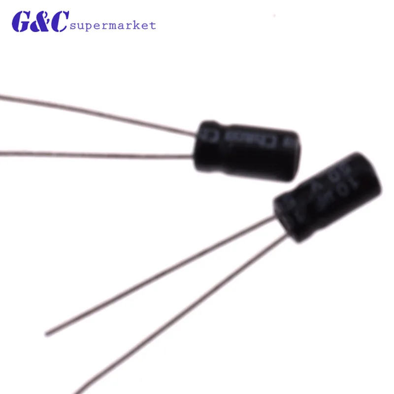 

50/100PCS 10uF 50V 105 Radial Electrolytic Capacitor 4*7mm