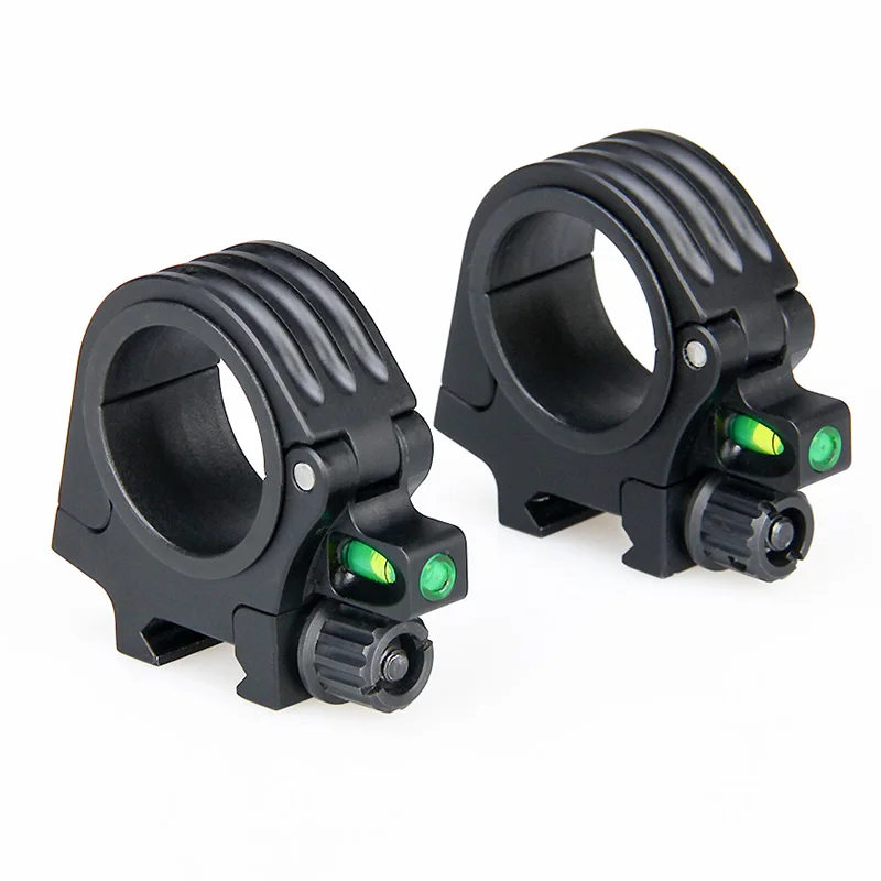 1 Pair Tactical Rifle Scopes Mounts 30-35mm Scope Mount With Bubble Level For Hunting Accessories | Спорт и развлечения