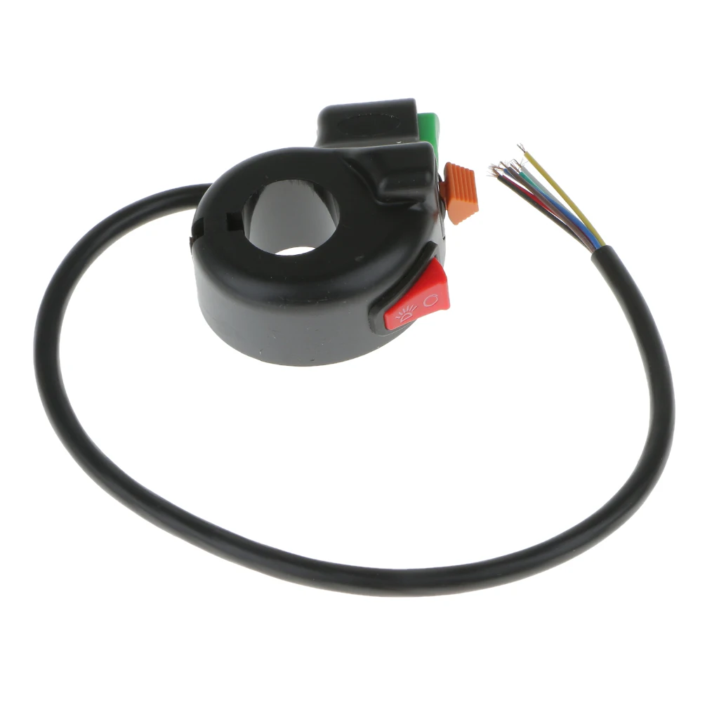 

7/8'' Motorcycle ATV Scooter Dirt Bike Switch Horn Turn Signals On/Off Light For Honda Yamaha Suzuki 22mm Dia Handlebars 12V