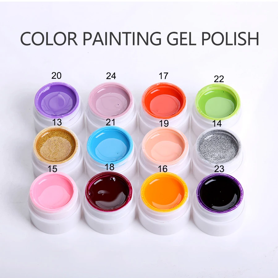 Molanda Painting Gel Sticky Layer Need Gel Top and Base Coat