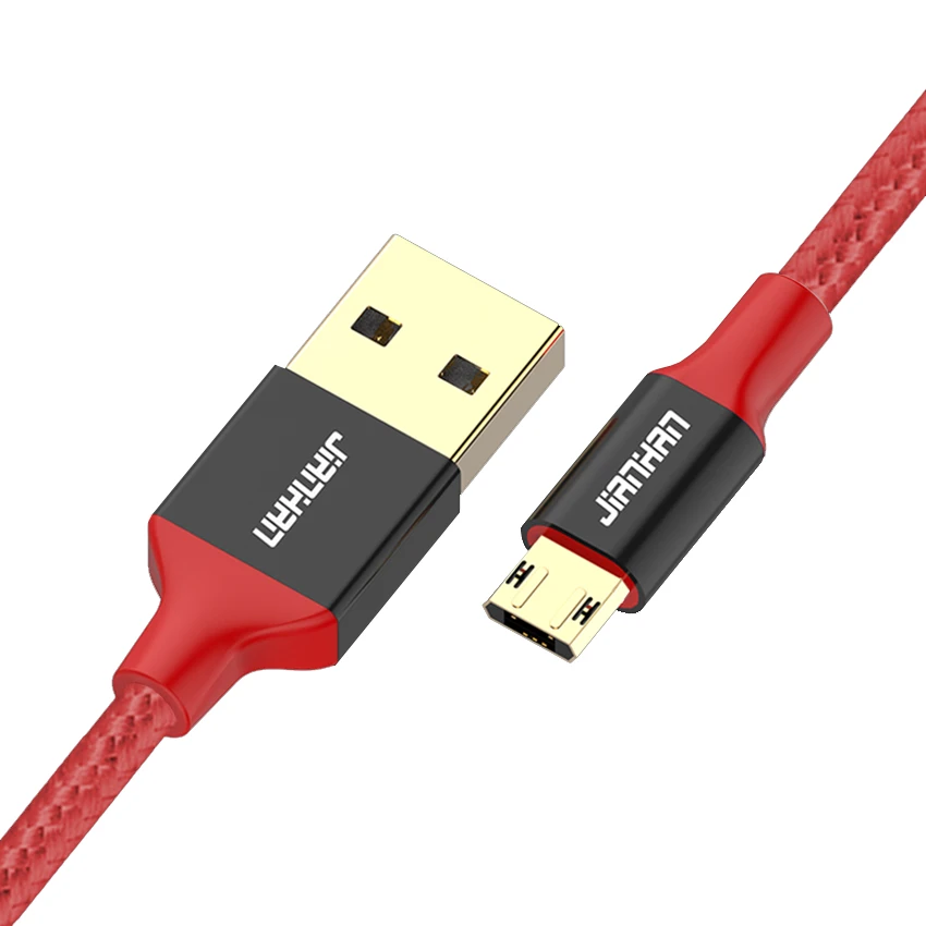 2 حزمة عكسها المصغّر usb كابل 5 V 2A سريع شاحن مايكرو كابل يو اس بي لسامسونج Xiaomi هواوي HTC Andriod الهواتف المحمولة شحن