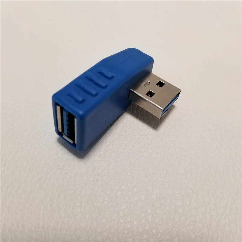 USB 3.0 Type A 90 Degree Right Angle Male to Female Adapter Converter