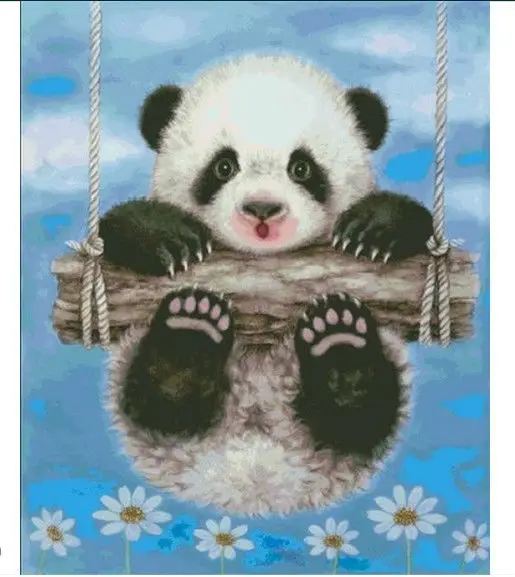 

Embroidery Package Factory Shop First Class Cross Stitch Kits Bear Swinging Best Choice