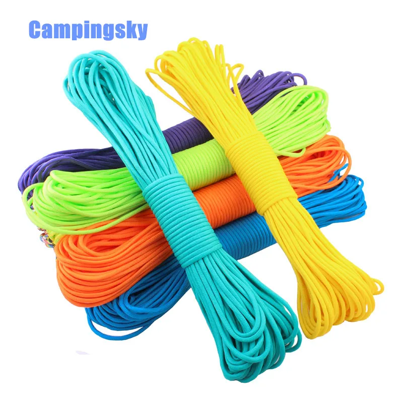 

84 colors New Paracord 550 Paracord Parachute Cord Lanyard Rope Mil Spec Type III 7 Strand 100 FT FREE SHIPPING
