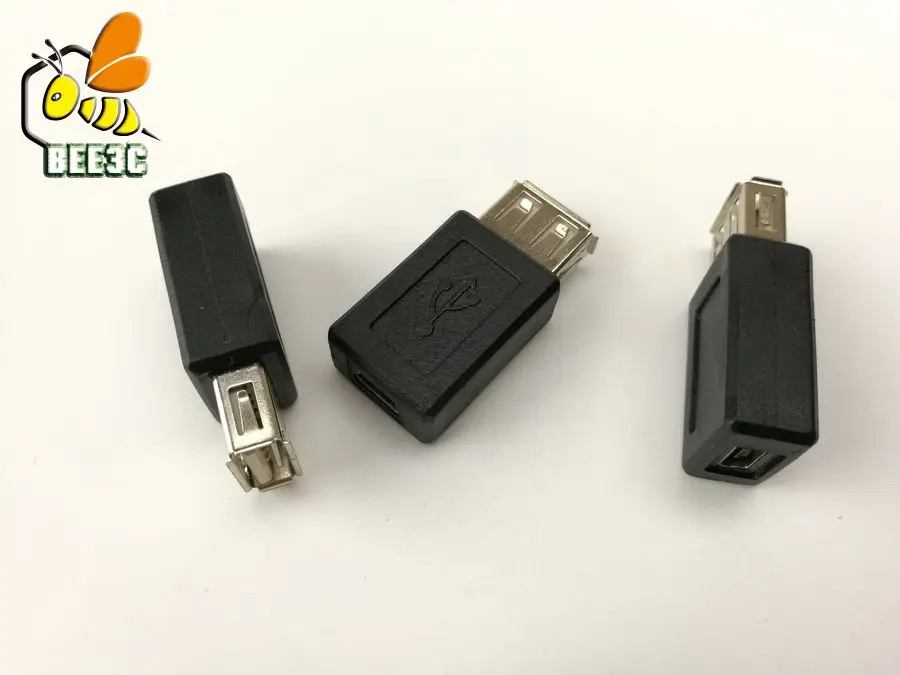 USB Женский к Мини usb 5pin женский черный адаптер 100 шт