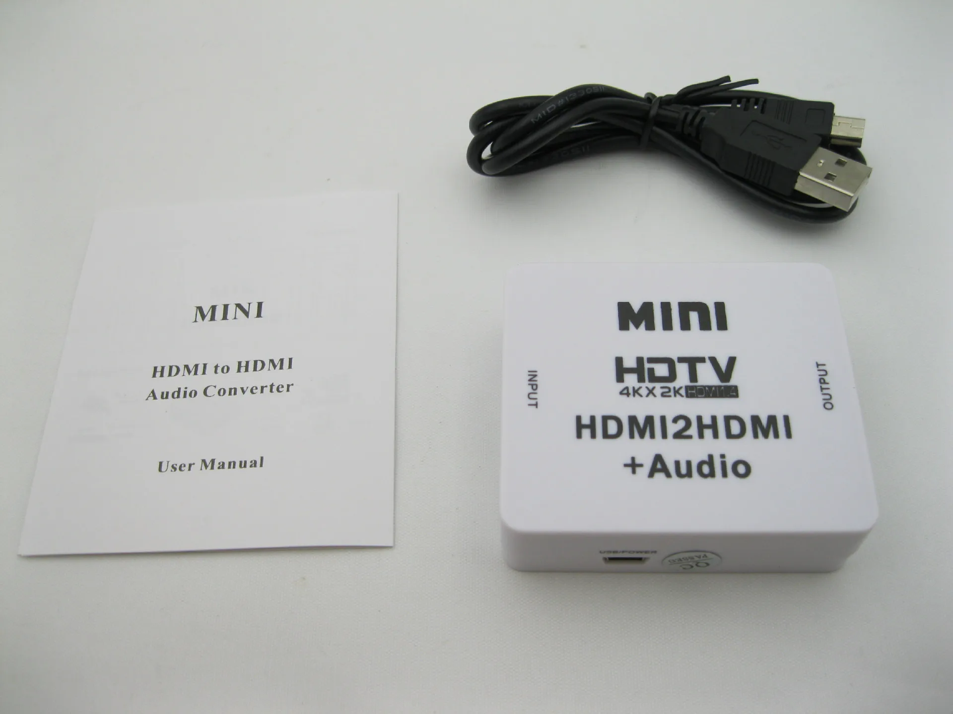  Nuovo 1080 P Mini HDMI2HDMI HD Convertitore da HDMI a mini 4 k * 2 k HDMI 1.4 Audio extractor Adatt