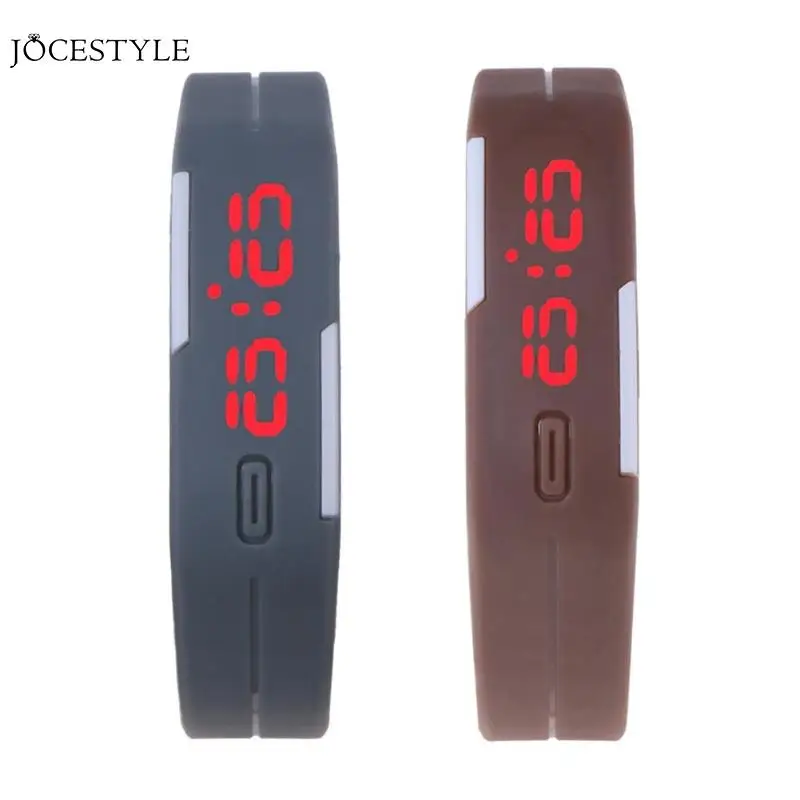 

Fashion Rubber LED Strap Smart Digital SportWatch Square Dial Digital LED Waterproof Sport Wrist Watch Kids Watches