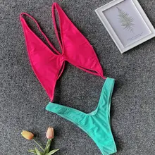 Сексуальный женский Монокини, бандаж, пуш-ап, мягкий, Цельный купальник, Леопардовый принт, купальник, купальный костюм, пляжный костюм