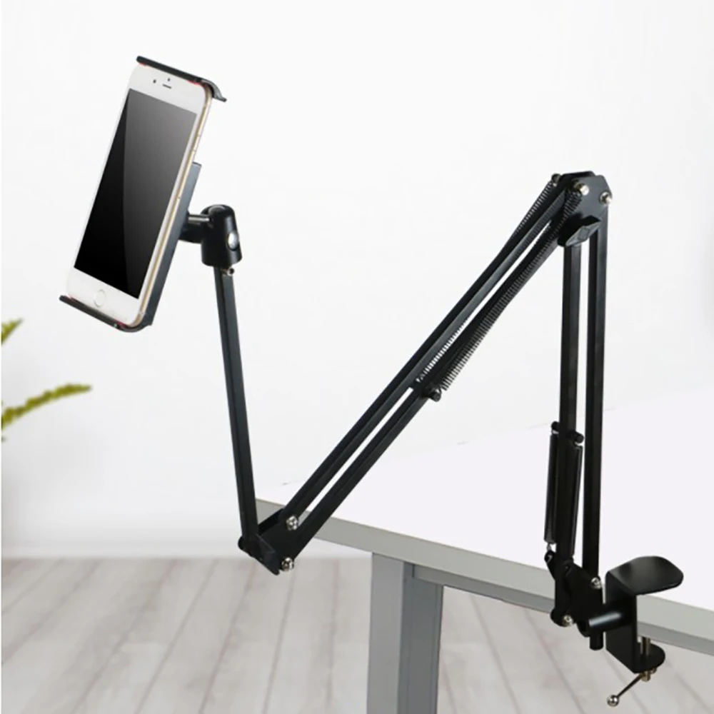 

Universal Rotating Desktop Table Holder Adjustable Lazy Arm Tablet Stand Hands Free Cell Phone Bracket In Bed For Phone Tablet