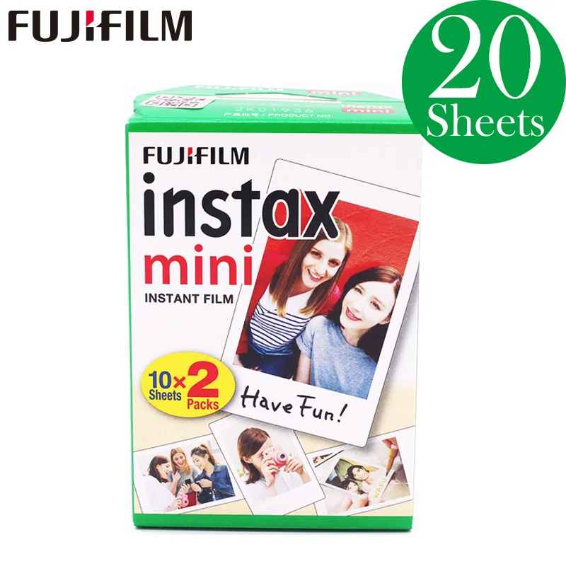 20-100 листов Fujifilm Instax Mini белая пленка мгновенная фотобумага для Instax Mini 8 9 7s 9 70 25 50s 90 камера SP-1 2 камеры - Цвет: 20sheets