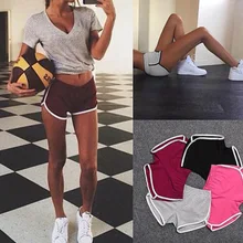 Женские спортивные шорты с высокой талией повседневные спортивные шорты Лето