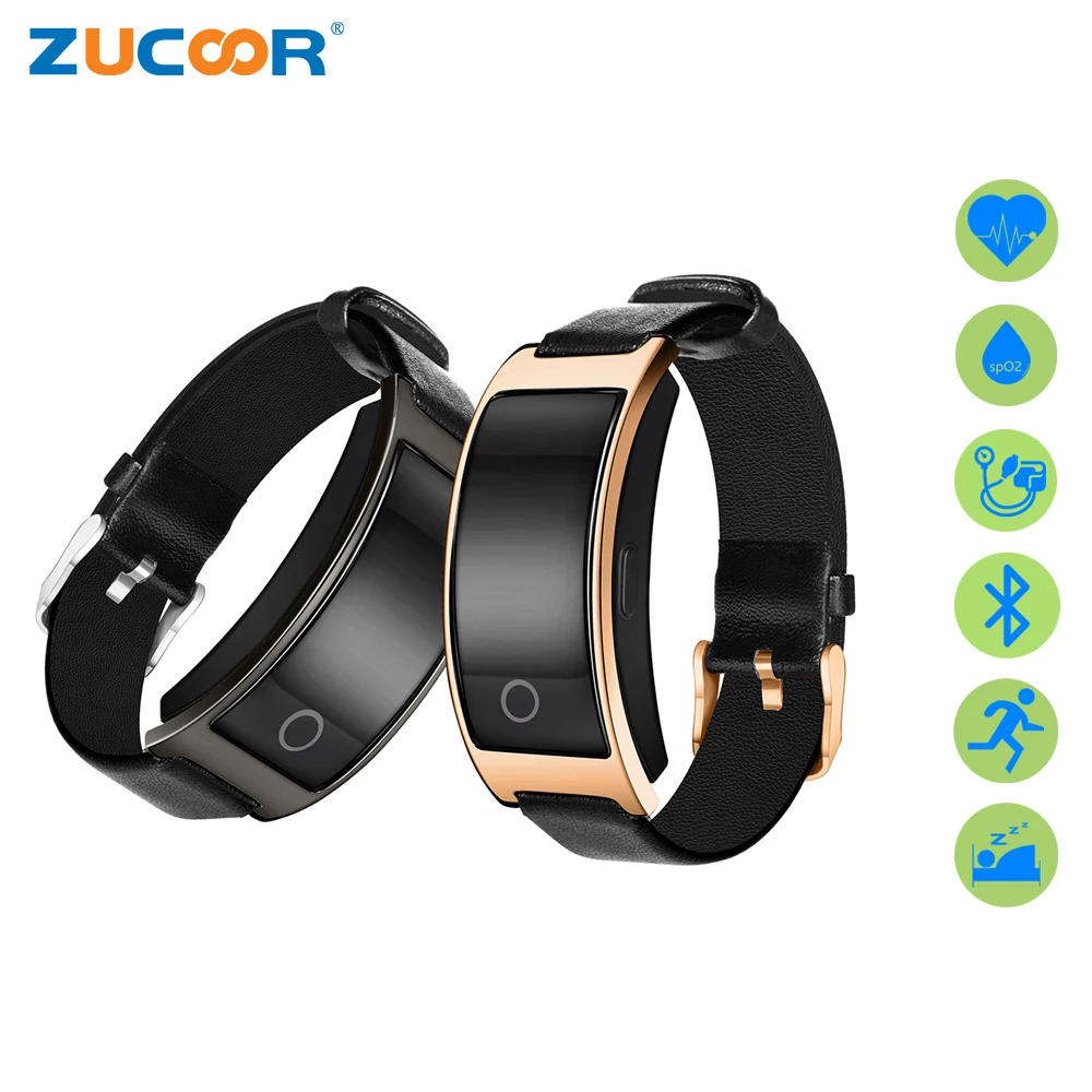 ZUCOOR Smart Bracelet Pulse Monitor Wristband Pedometer CK11S Smartband