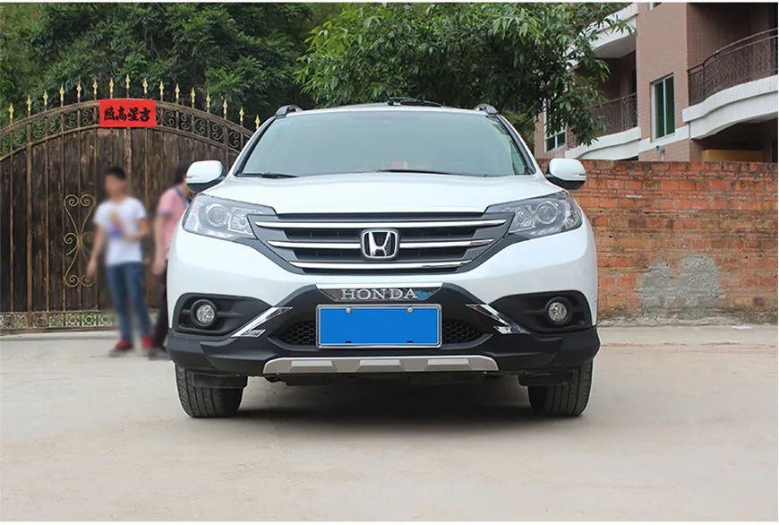 Подходит для Honda CRV CR-V 2012 2013 передний+ задний бампер диффузор бамперы для губ защитная накладка ABS 2 шт