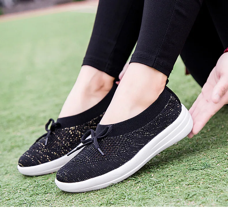 2019 Summer Casual Women Flats Shoes Breathable Mesh Sneakers Shoes Women Slip-on Comfortable Loafers Flats Ladies Shoes (13)