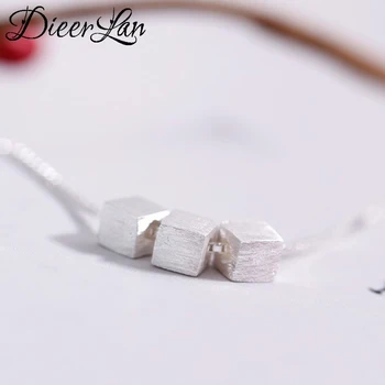 

925 Sterling Silver Cube Box Necklaces & Pendants For Women Fashion sterling-silver-jewelry