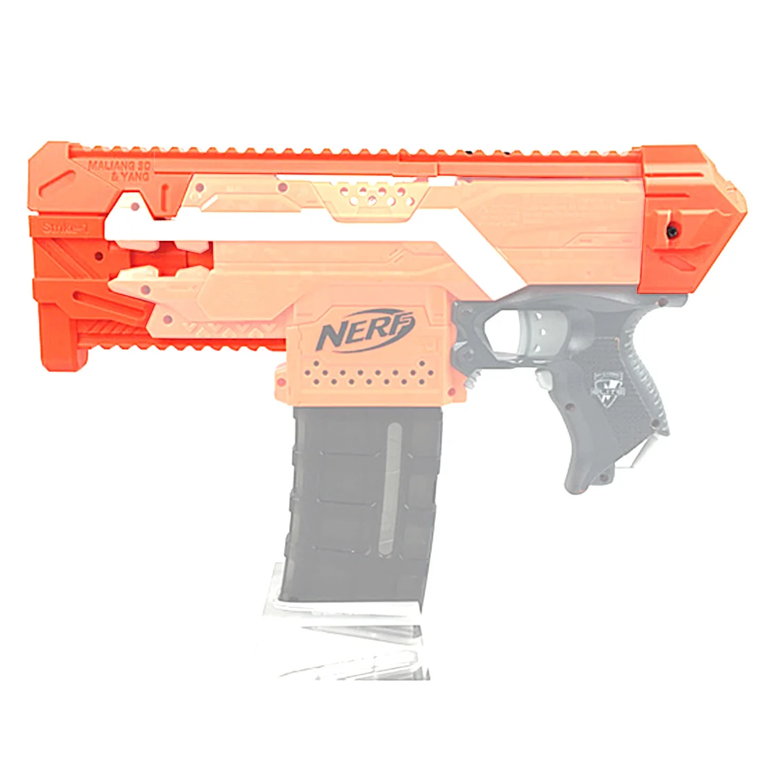 

Surwish 3D Printing Science Fiction Style S1 Appearance Modified Kit for Nerf Stryfe - Orange