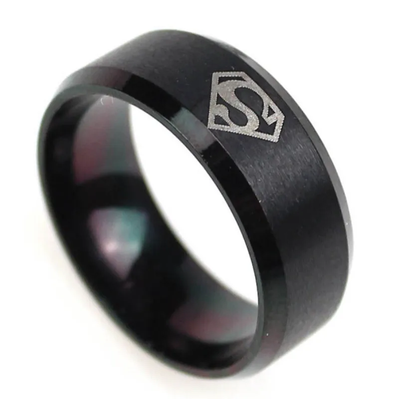 Мужское кольцо из нержавеющей стали с суперменом|superman rings men|men's stainless steel ringsuperman
