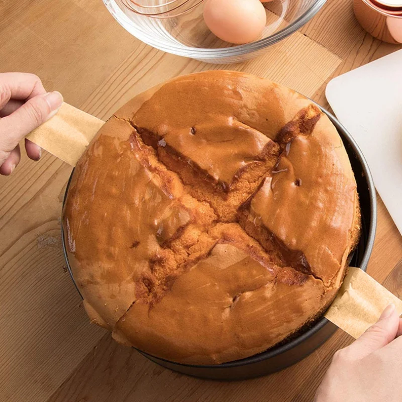 

100PCS 6-Inch Parchment Round Baking Sheet Papers Non-Stick Pre-Cut Circle Cake Pan Liners With Easy Lift Tabs
