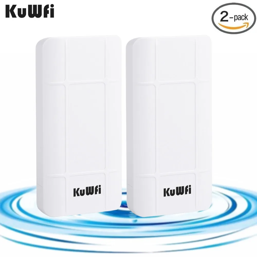 

2-Pacs 300Mbps Wireless CPE Router Outdoor 1KM Point to Point Wireless Bridge Kit 300Mbps Pre-configured CPE Router 24V POE