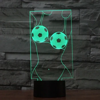 

Football baby sport light 3D Lamp lighting quotes Decoration lava Lamp 5v LED Night light Flashing lamp USB Power for child gift