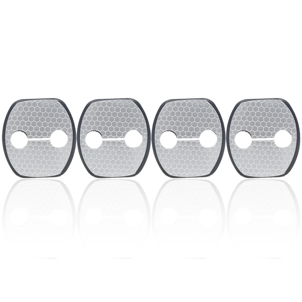 Car Door Lock Cover Car Door Lock Stickers For Nissan Maxima LEAF 370Z GT-R GT R JUKE Pathfinder Quest Note Combi Car Door Lock Cover DIY 4pcs Per Set
