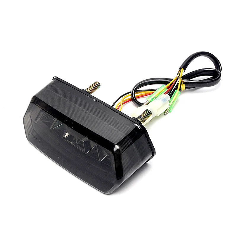 

Motorcycle Integrated LED Rear Tail Light 12V Bright Brake Turn Signals Light YAN88