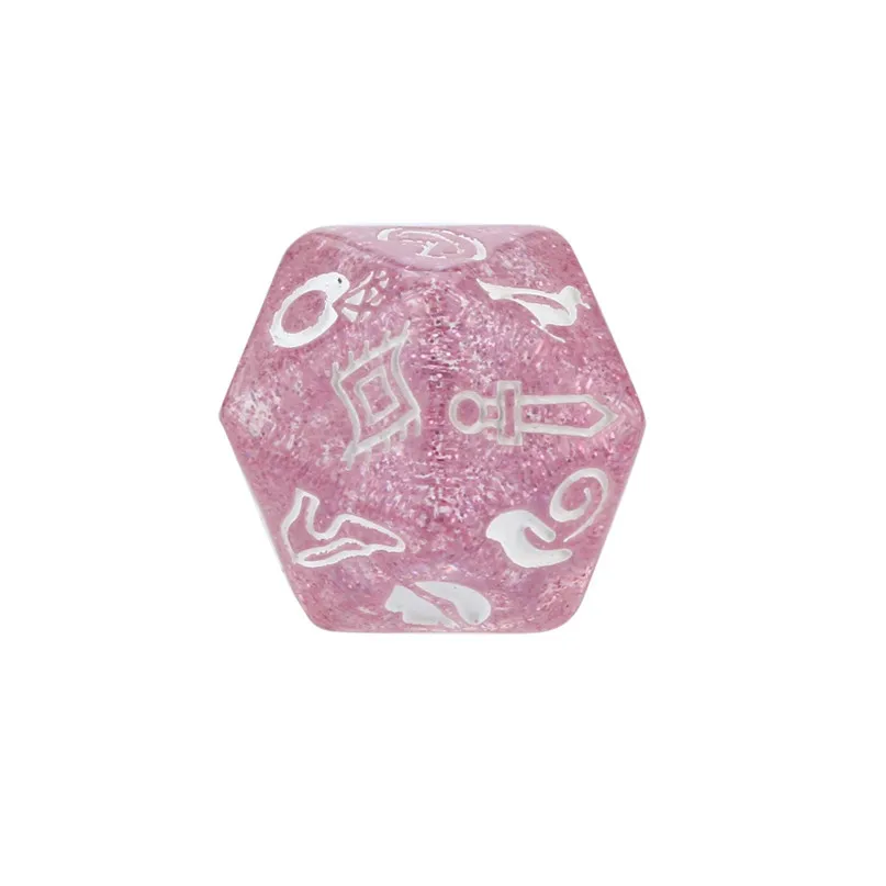 7Pcs Dice Party story cubes For dungeons and dragons Story Time Dice Polyhedral Multi Sided Acrylic Dice set #2P08 (3)