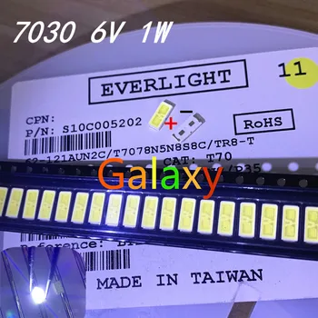 

200PCS EVERLIGHT LED 7030 LED Backlight TV High Power 1W 6V LED Backlight Cool white For LED LCD TV Backlight Application