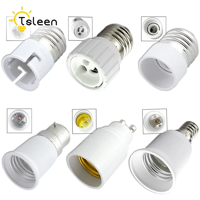cheap universal home gu10 e27 e14 b22 led bulb adapter e14 bulb light lamp holder socket