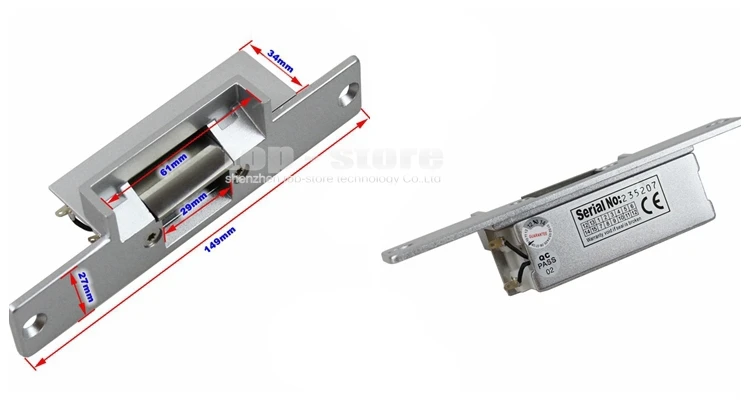 Diysecur RFID 125 кГц Reader клавиатуры Система контроля доступа безопасности комплект+ Электрический Чеканный замок на дверь+ Питание K4