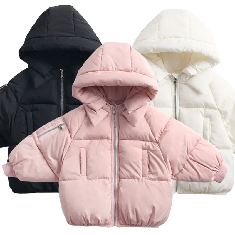 Meilleur 2 6Yrs décontracté manteau d extérieur fille froid hiver chaud à capuche manteau enfants vêtements rembourrés de coton enfants chaud doudoune